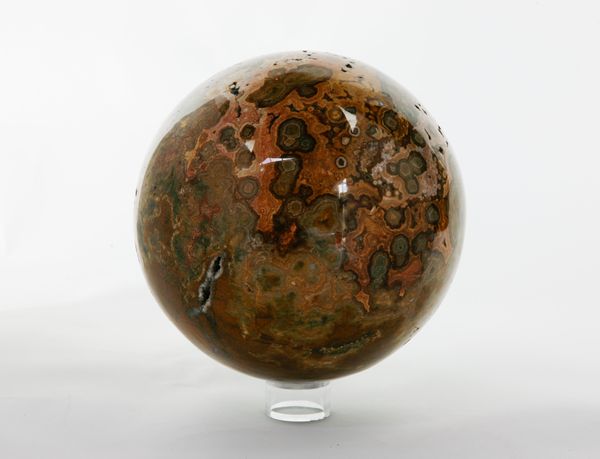 A jasper sphere Madagascar
