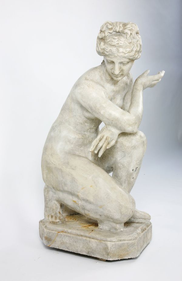 After the antique: A cast iron crouching Venus