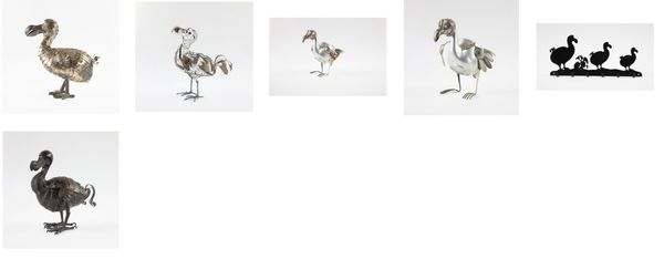 A group of five Dodo sculptures comprising