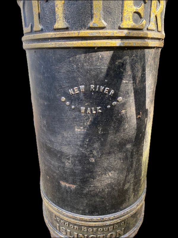 †Islington Council heritage cast iron bin - New River Walk  (1 of 27 similar lots) (daggered lot)