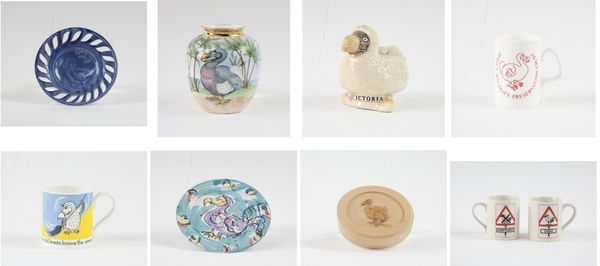 A miscellaneous ceramic Dodo collection comprising: