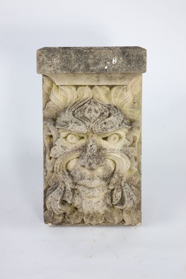 ▲A carved bathstone corbel probably by Andrew Swinley