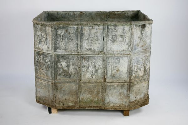 A rare Commonwealth D-shaped lead cistern