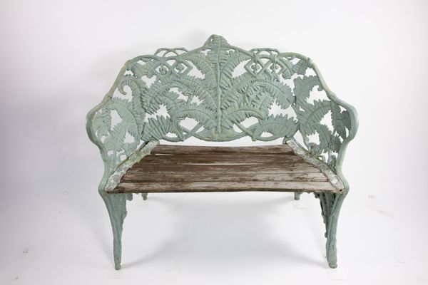 A Fern and Blackberry style cast iron seat