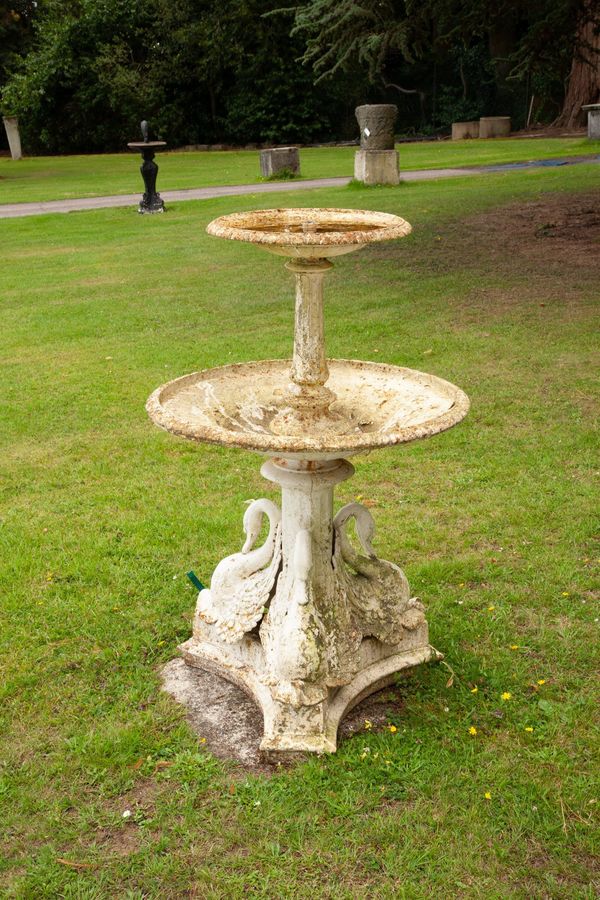 A Coalbrookdale cast iron fountain