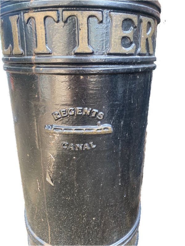 †Islington Council heritage cast iron bin - Regents Canal (1 of 27 similar lots) (daggered lot)
