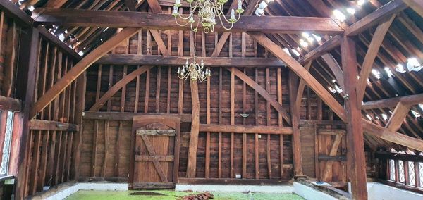 An historic and spectacular Barn Frame carefully dismantled and available for re-rection