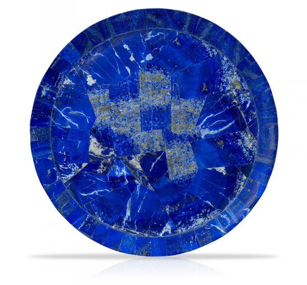 A lapis lazuli veneered platter