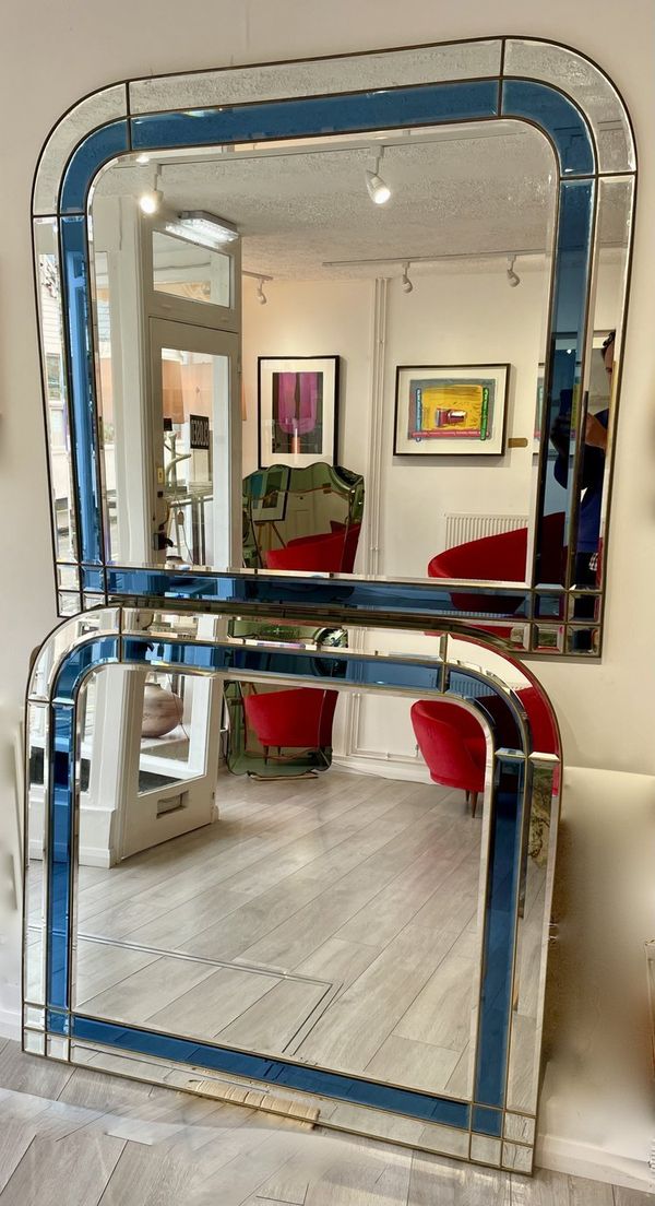 A pair of 1970s Italian Hollywood Regency mirrors